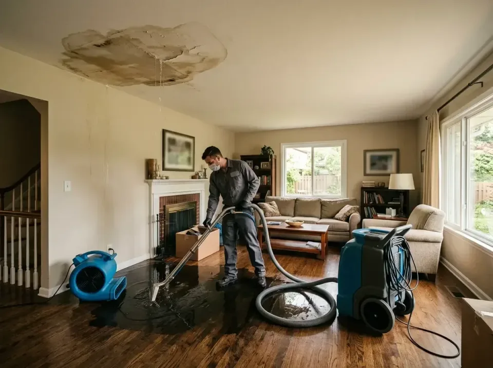 attic-pipe-burst-ceiling-drip-008 — frequently asked questions, Water Damage Restoration & Carpet Care in Brambleton, VA